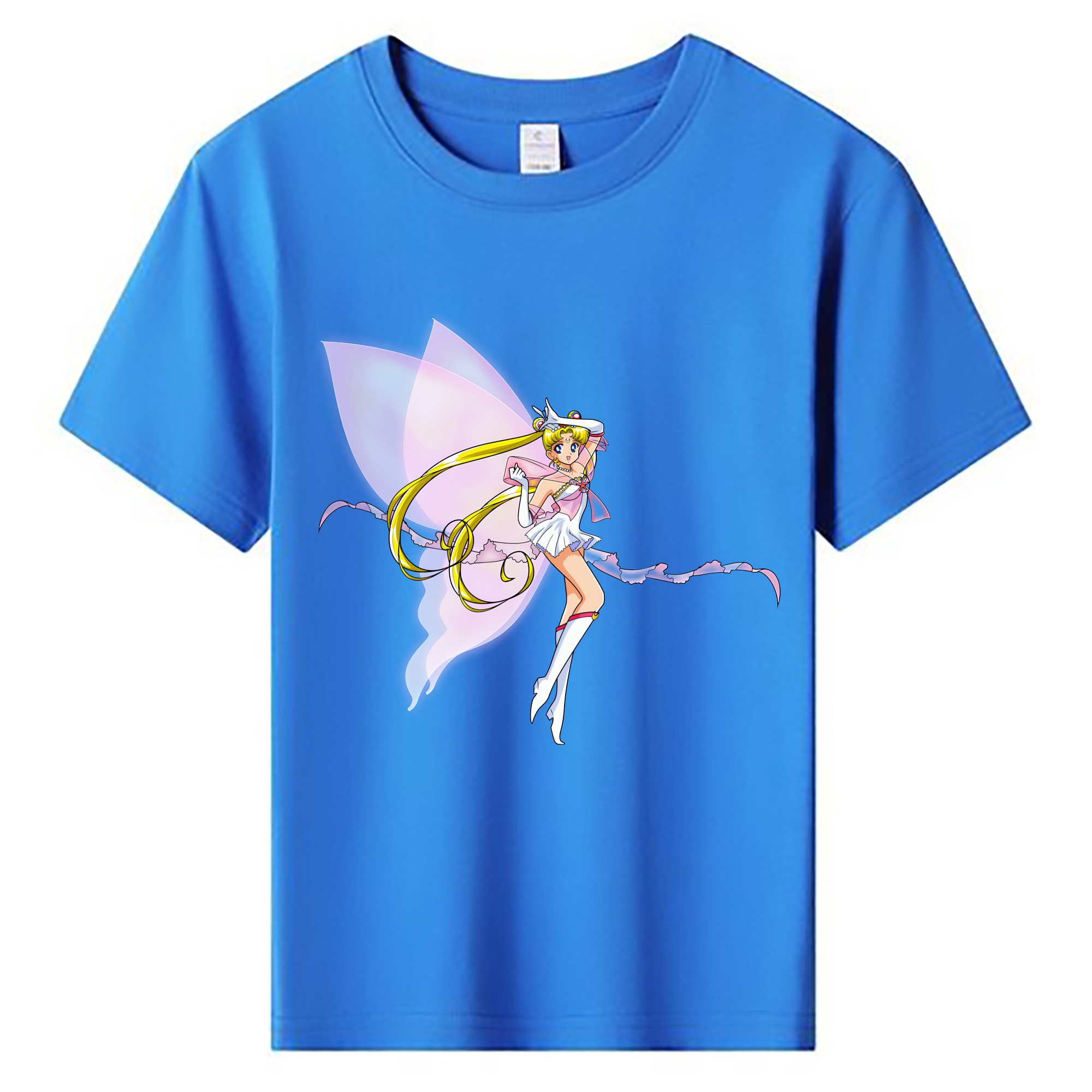 （画像用） 美少女戦士セーラームーン 月野 うさぎ つきの うさぎ Sailor Moon Tsukino Usagi 綿100％キッズTシャツ（フロントプリント）
